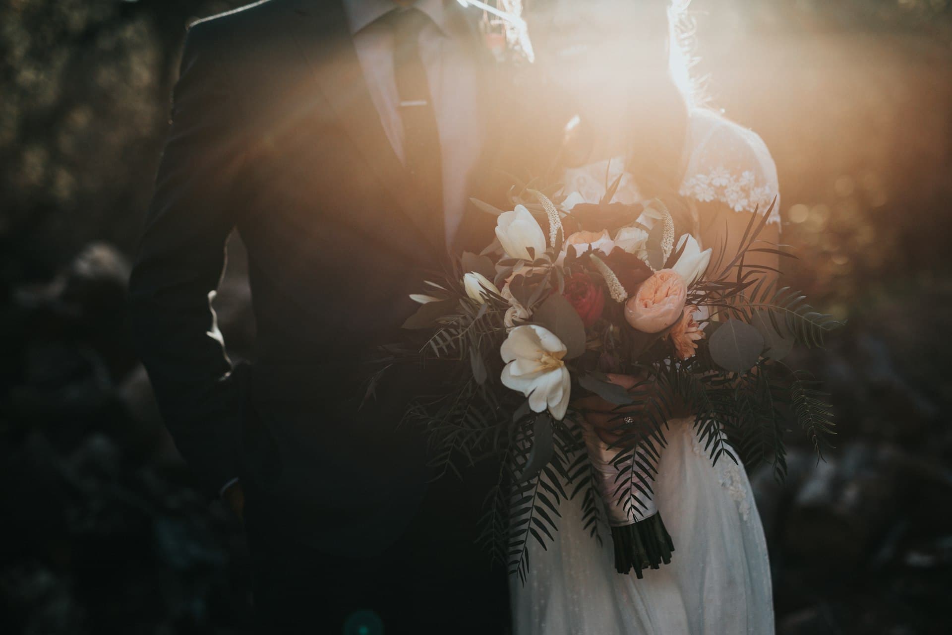 Wedding guests celebrating and sharing photos