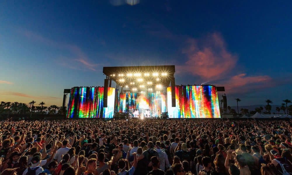 Concert headliner on stage