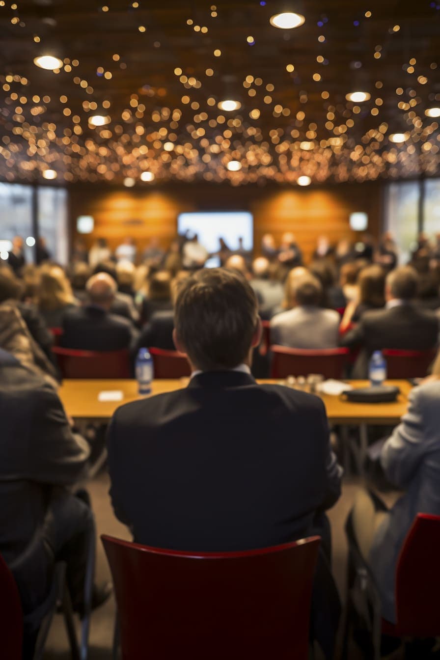 Corporate event community moment