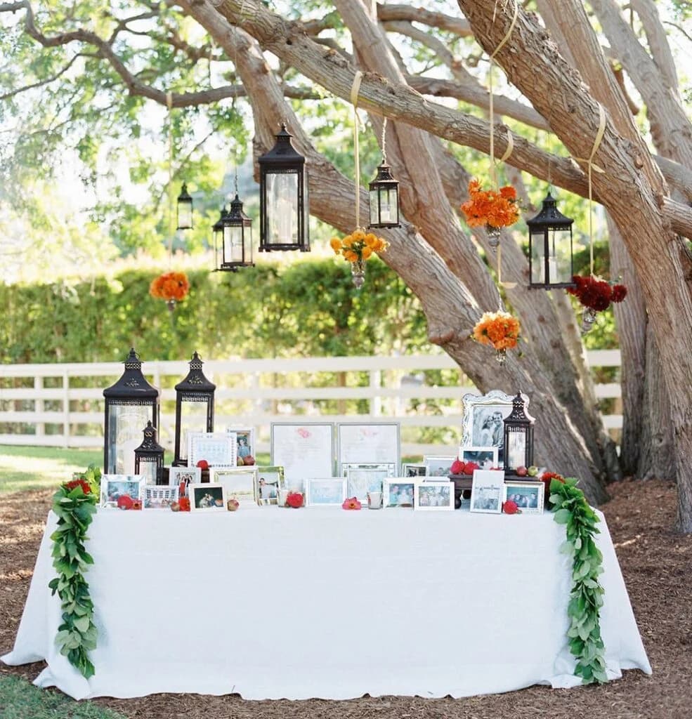 DIY wedding setup
