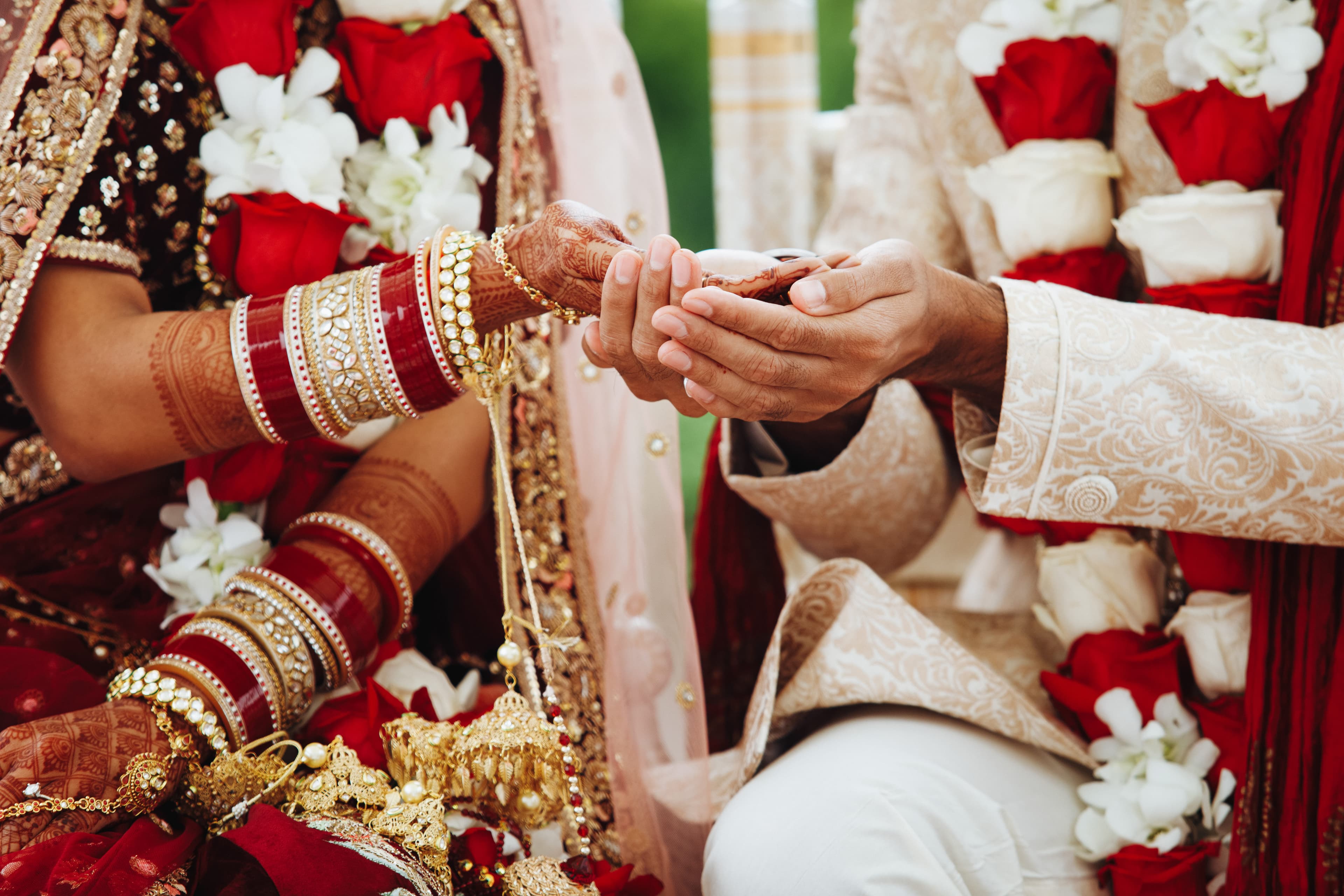 Wedding community moment