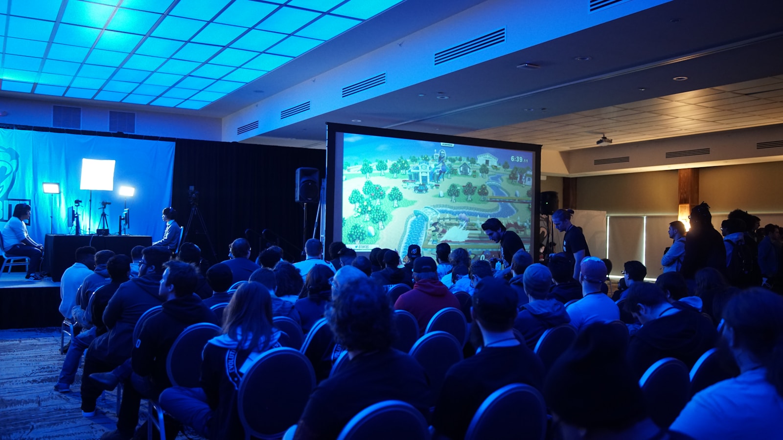 A large audience gathered for an event